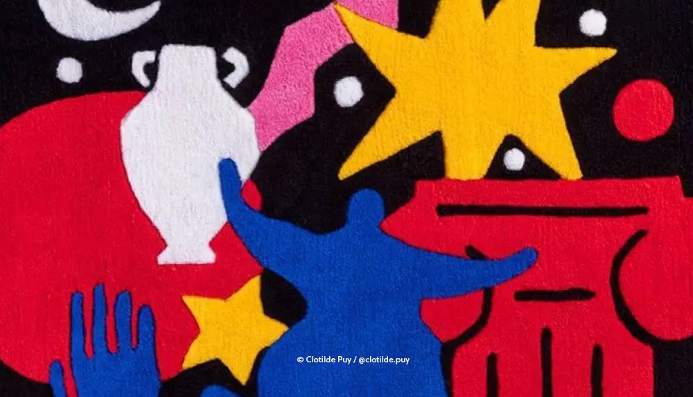 Création en tufting de Clotilde Puy