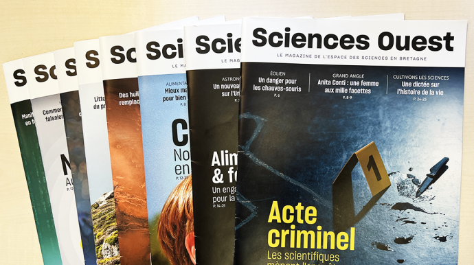 différentes couvertures du magazine Sciences Ouest