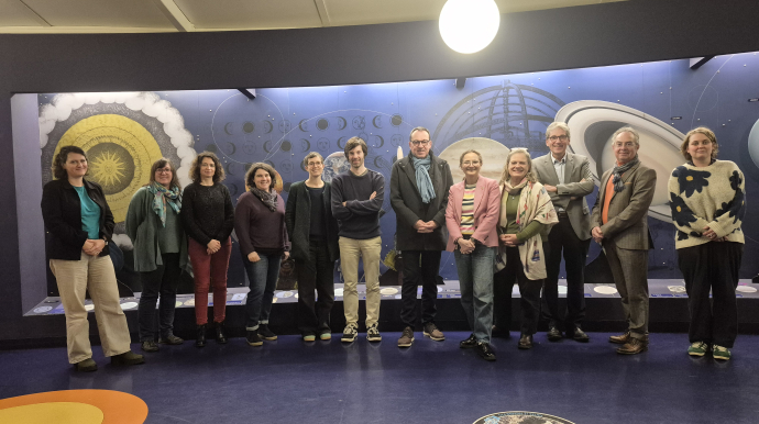 Membres du Pôle Bretagne Culture Scientifique présent au Planétarium de Bretagne le 18/12/2025