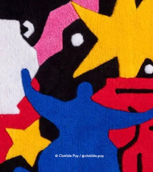 Création en tufting de Clotilde Puy