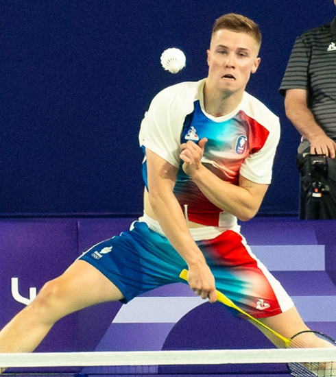 joueur de badminton