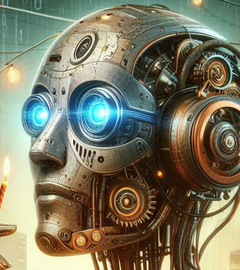 Visuel d'un robot, réalisé en IA